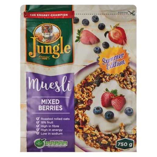 Jungle Mixed Berries Muesli 750g